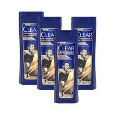 Kit 4 Shampoos Clear Men Anticaspa Limpeza Profunda 200ml