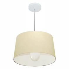 Lustre Pendente Cone Md-4241 Cúpula Em Tecido 30/45x40cm Algo