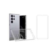 Capa Compatível Para Samsung S24 Plus + Película Vidro - DB, Transpare