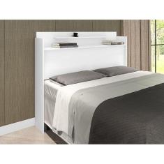 Cabeceira Box Casal Thayná Branca Framar Móveis