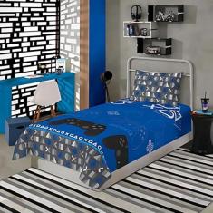 Jogo de Cama Solteiro Microfibra 3 Peças Estampado Infantil - Lepper, 