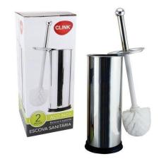 Escova Sanitária Inox Clink Com Suporte