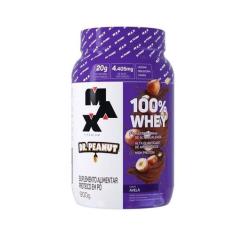 100% Whey Max Titanium x Dr. Peanut (900g) - Sabor: Avelã, Avelã, 900g