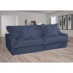 Sofá Cama Niágara 4 Lugares Retrátil e Reclinável 200cm Veludo com Mol