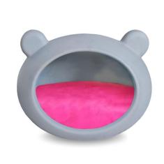 Casa Cachorro E Gato Cinza Almofada Dupla Face Rosa/Bege P - Foster Pl