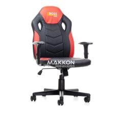 Cadeira Gamer Infantil Preta Com Vermelho  Mk-862 - Makkon
