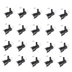 Kit 20 Spot Trilho Perfilado Eletro calha Par20 Bulbo OL4 - Hiperlight