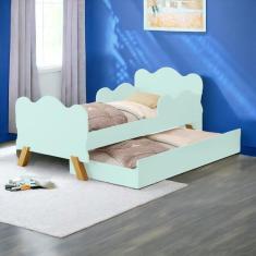 Cama Infantil Angel Menta Com Auxiliar Cambel