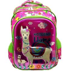 Mochila Escolar Feminina Infantil Lhama 01841 - PLAT1