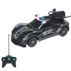 Carrinho De Controle Remoto Polícia Bravox 7 funções Escala 1:24 - Art