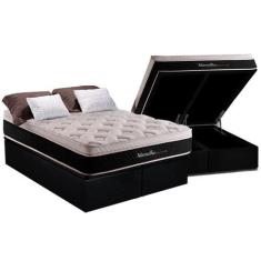 Cama Box Baú Queen: Colchão Molas MasterPocket Ensacadas Herval Maxspr