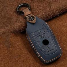 TPHJRM Capa de chave do porta-chaves do carro em couro, adequado para BMW 520 525 f30 f10 F18 118i 320i 1 3 5 7 Série X3 X4 M3 M4 M5