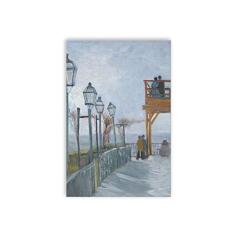 Quadro Montmartre Van Gogh Arte Canvas Vertical 40x60cm