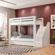 Beliche Solteiro Adulto com 2 Gavetões e 4 Nichos Star Plus Casatema B