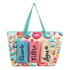 Bolsa Ombro Feminina Estampada Praia Piscina Espaçosa Verão - Alwy, Do