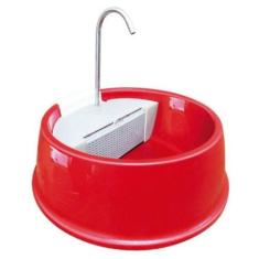 Fonte Bebedouro Gatos Cães Automático Joy Furacão Pet Bivolt - Vermelh