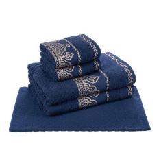 Jogo Toalha De Banho Gigante 5 Pçs Barroca Cavhome