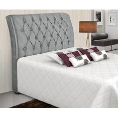 Cabeceira Estofado Quarto Viena Casal 140 cm