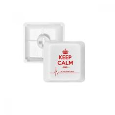 Kit de atualização de teclado mecânico PBT teclado mecânico Keep Calm vermelho preto com citação