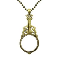 DIYthinker Colar Dress Umbrella France Life com pingente de guitarra antiga