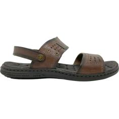 Sandalia Papete Casual Masculino Couro Amortech Pegada 131225