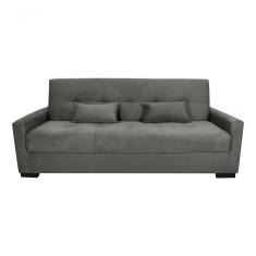 Sofá Cama Lavínia 3 Lugares Suede Cinza Matrix