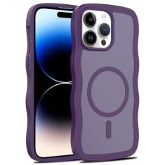Jockvo Capa de telefone para iPhone 14 pro max 6,7 polegadas, bordas onduladas de TPU macio, proteção precisa da câmera, à prova de choque, capas de telefone para mulheres, homens, meninos e meninas