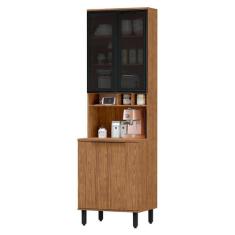 Paneleiro Toscana 100% Mdf 4 Portas Freijó - Mx Móveis, Marrom, Modern