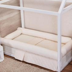 Kit para cama montessoriana de solteiro 4 rolos cinza