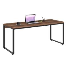 Mesa de escritório kuandra nogal e preta