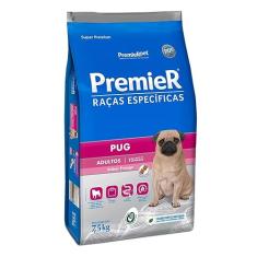 Ração Premier Raças Específicas Pug Cães Adultos Porte Pequeno Frango 7,5kg
