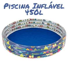 Piscina Banheira Inflável Infantil Redonda 450 Litros - Mor