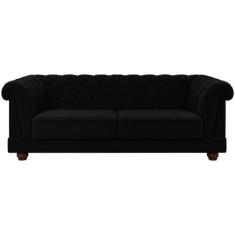 Sofa 3 Lugares 220 Cm Ponteio Veludo Sl 944 Moll Sl 944 - MOLUFAN ESTO