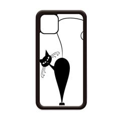 Desenho de animal de Halloween gato preto para iPhone 11 Pro Max capa para celular Apple