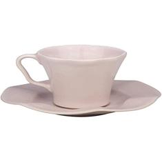 CJ 6 XÍCARAS CAFÉ CERÂMICA C/PIRES BERGAMA LILAC 90ml