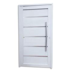 Porta de PVC Pivotante 216x130cm Premium Tecplus100 Brimak Branco