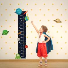 Adesivo de Parede Infantil Régua Sistema Solar - Quartinhos