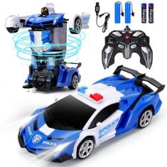 Carro de controle remoto Dolanus Transform Robot RC com baterias