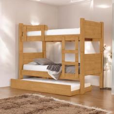 Beliche Maria Eduarda Naturalle com Auxiliar e 03 Colchões