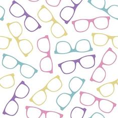 Papel de Parede Óculos Geek Color
