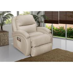 Poltrona Probel Urbany Zero Wall Reclinável Bege