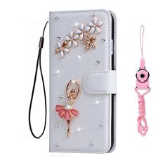 Capa premium para Sony Xperia XZ, diamantes de cristal brilhante, couro PU, flip slots, carteira, capa de livro, capa para Sony Xperia XZ Premium