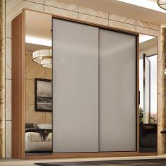 Guarda Roupa Casal Laredo 4 Portas Flex Amêndola Touch/nude Prime Tx Com Espelho - Demartêz