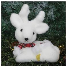 Kit 4 Bonecos De Natal Enfeite Natalino Rena Felpuda 20cm