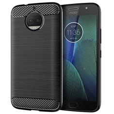 Capa para Moto G5S Plus, sensação macia, proteção total, anti-arranhões e impressões digitais + capa de celular resistente a arranhões para Moto G5S Plus