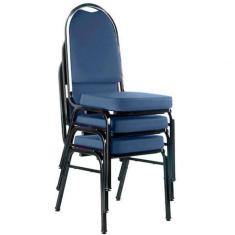 03 Cadeiras Para Hotel E Auditório Linha Hotel Azul