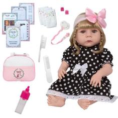 Boneca Reborn Loira Corpo Vinil Siliconado Envio Imediato - Cegonha Re