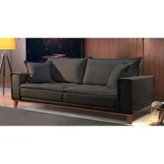 Sofá Fixo 3 Lugares Luxo 180 Cm Aquiles - Castellar Móbile
