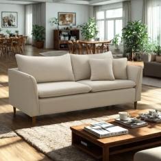 Sofá 2 lugares Living Kassia 1,64m Porcelana LansofBR