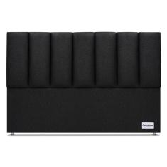 Cabeceira South Linho Preto King (11x188x125) - Ortobom
